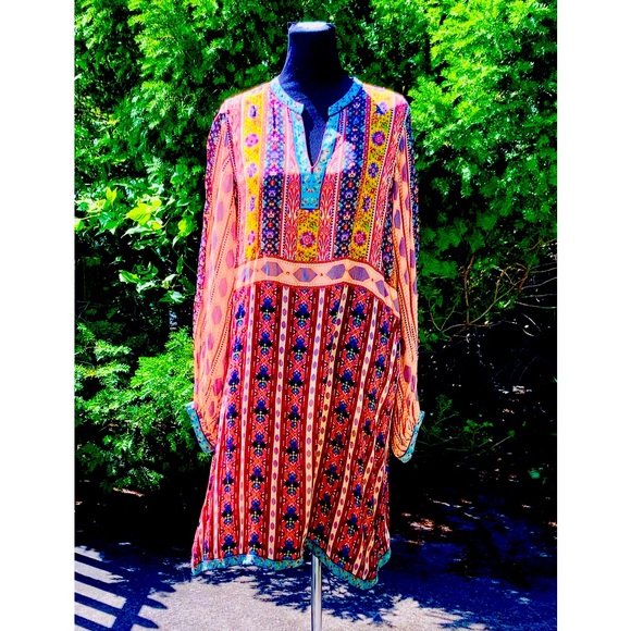 Anthropologie Tanvi Kedia Flowy Dress